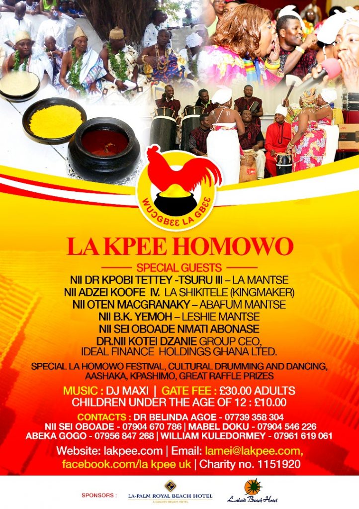 La Kpee Homowo - 22nd September 2018